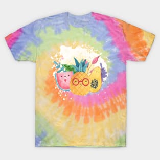 Watercolor Summer Fruits T-Shirt